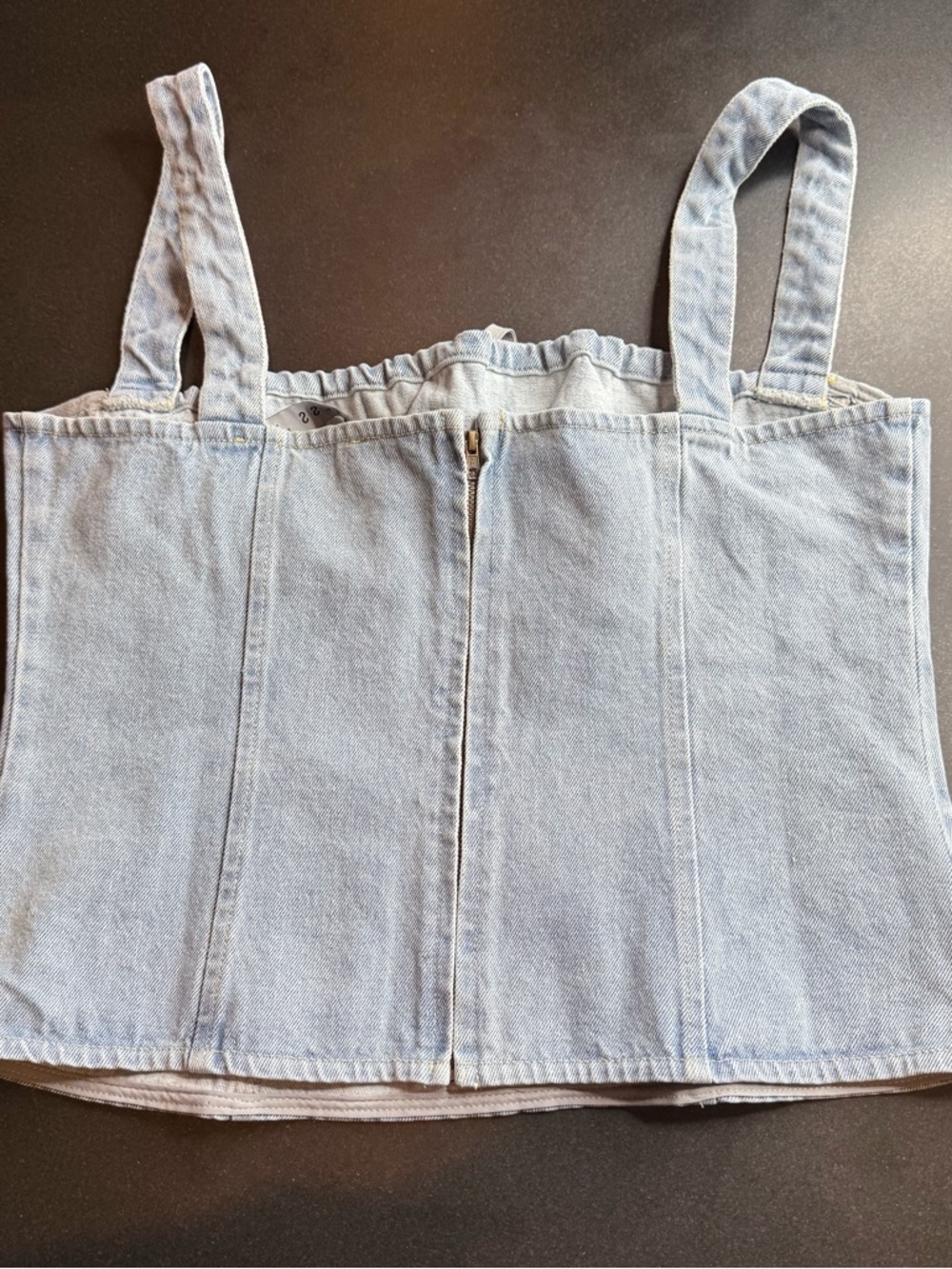 NWOT Lioness Daydream Corset Top XL Classic Denim Revolve Bustier - Picture 6 of 6